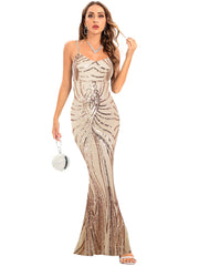 Evening Dress Strap Retro Dress Maxi Dress