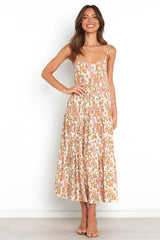 Vacition Sleeveless Cami Midi A Line Dress