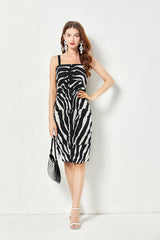 Animal Printed Cami A Line Short Dress