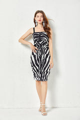 Animal Printed Cami A Line Short Dress