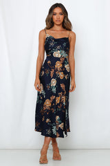 Vacation Floral Cami Maxi A Line Dress