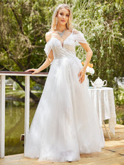 Wear V neck Slim Dress Wedding Dress