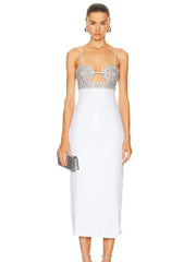 High End Sequined Rhinestone Dress Cocktail Host Annual Meeting Performance Dress