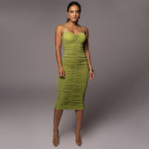 Sling Pleated Dress Tube Top