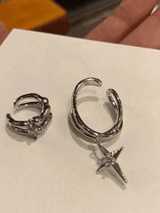 2 Stück Astral Zirkon Ohrklemmen