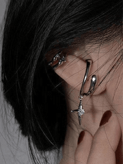 2 Stück Astral Zirkon Ohrklemmen