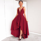 Dress V neck Strap Dress Maxi Dress