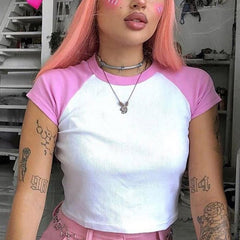 90er Jahre Kinder Raglan T-Shirt