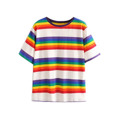 90er Kinder Regenbogen T-Shirt