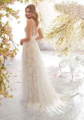 Wedding Dress B Collar Sleeveless Lace Dress