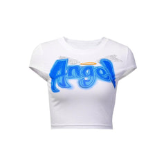 Kurzes Angel-T-Shirt