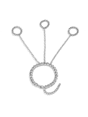 Herren-Fäustlingsring mit Kettendetail