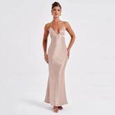 Arrival Dress V neck Backless Long Slim Camisole Gown Dress