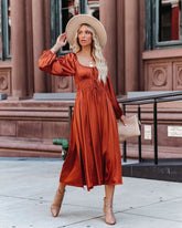 Elastic Waist Patchwork Mori Girl Large Swing Dress Evening Dress