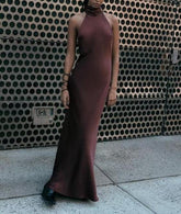 Hanging Collar Silk Texture