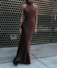 Hanging Collar Silk Texture