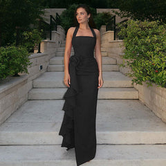 Socialite Elegant Slim Three Dimensional Floral Split