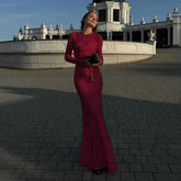 Tight round Neck Dress Pleated Floral