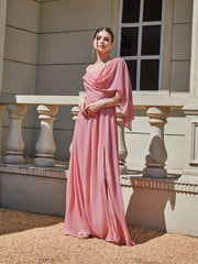 Sling Cocktail Dress Solid Color Dress