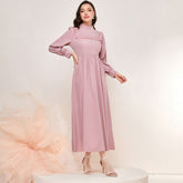 Elegant Stitching Tassel High Waist Dress