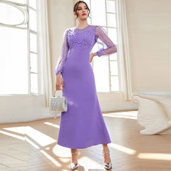 Elegantes Perlenkleid
