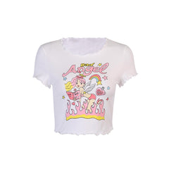 Kurzes Top mit bösem Engel