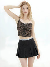 Baddie Crop Top mit Leopardenmuster