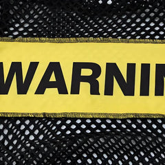 Minivestido de rejilla con advertencia de villano