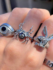 Anillo de araña vintage con número 8