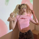Barbie besticktes Crop-Top