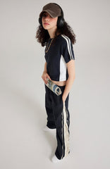 Kurzes Basic-T-Shirt