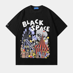 Camiseta negra espacial