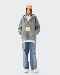 Blanko-Kapuzenpullover mit Reißverschluss