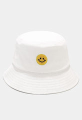 Sombrero de pescador con parche de Smiley