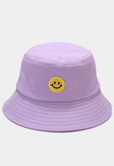 Sombrero de pescador con parche de Smiley