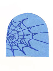 Gorro con estampado de telaraña