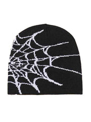 Gorro con estampado de telaraña