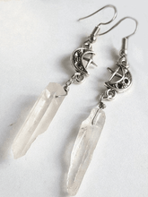 Gothic Crescent Geometric Drop Earring