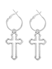 Cutout Cross Dangle Earring