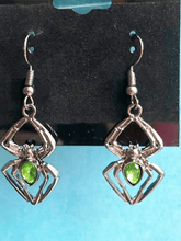 Strass Gothic Spider Earrings