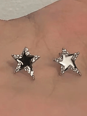 Ohrringe mit unregelmäßigem Strass-Sternmuster