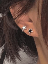 Irregular Rhinestone Star Pattern Earrings