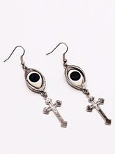 Demon s Eye Cross Earrings