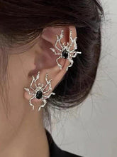 Silver Spider Earrings