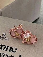 Cosmos Strass-Herzohrringe