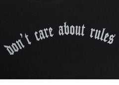 Camiseta con reglas rotas