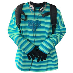 Langarm-T-Shirt mit Schmetterlingsstreifen