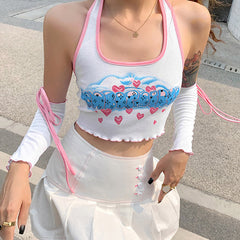 Candy Crush Oberteil und Armhandschuhe-Set