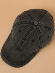 Faded black vintage baseball cap