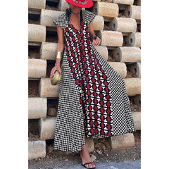 Vestido informal de fiesta suelto con dobladillo grande para